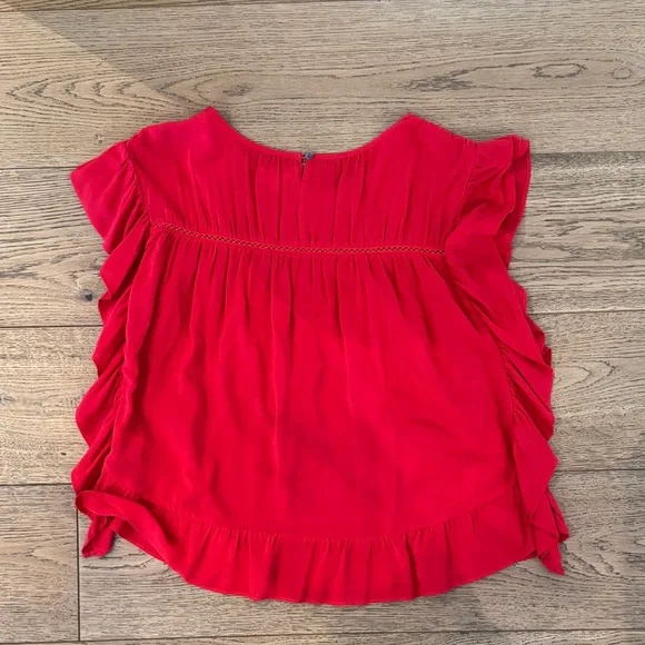 Red Ruffled Kids Top - Picture 4 of 4